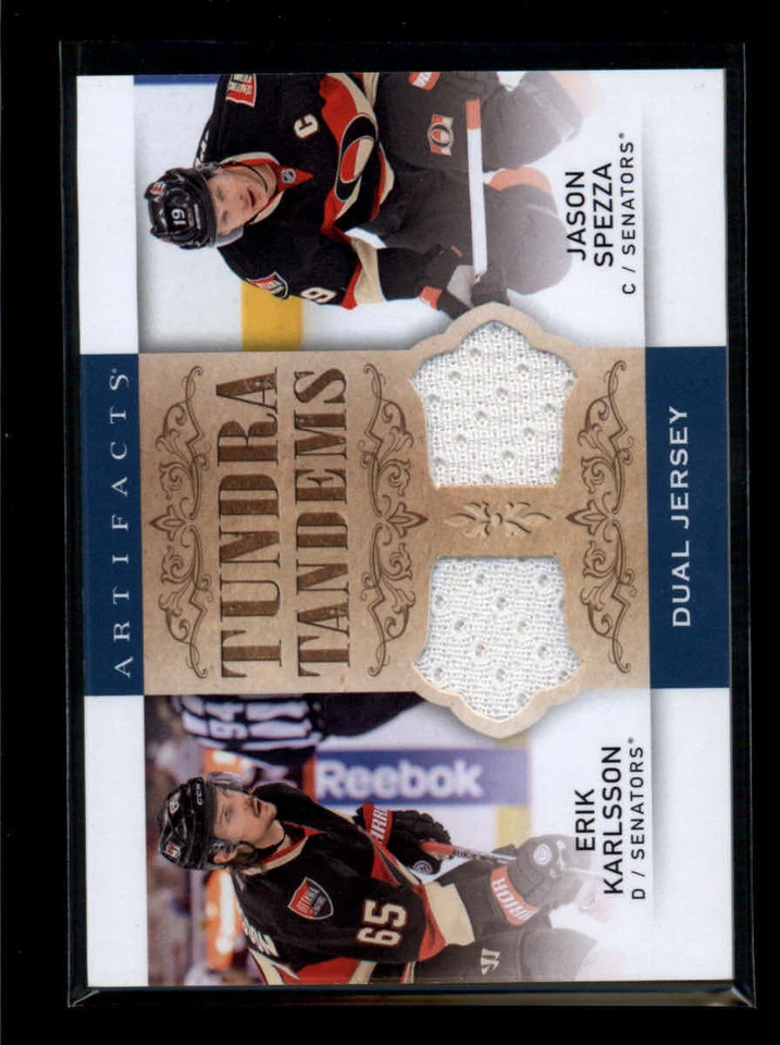 KARLSSON/ SPEZZA 2014/15 14/15 UD ARTIFACTS DUAL JERSEY (BV=$10) AG6301 - NM - Image 1 of 1