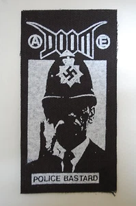 Doom Cloth Patch  Crust Punk Rock Dirt Crass Dystopia Infest Aus Rotten - Picture 1 of 1