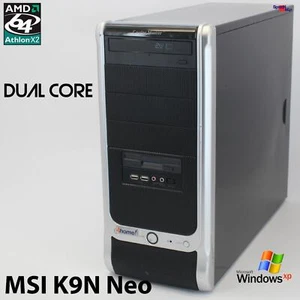 MSI K9N Neo V2 MS-7369 Computadora PC Athlon 64 X2 4000+ Windows XP Radeon HD - Imagen 1 de 7