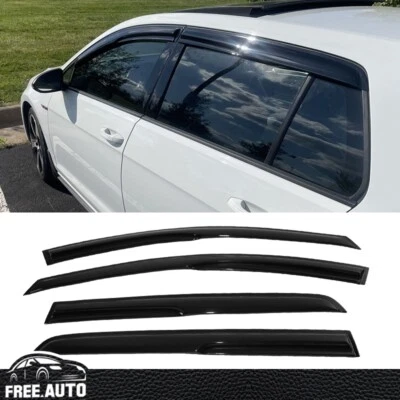 Se adapta a 15-19 VW Golf MK7 Visera de ventana Estilo Mugen Acrílico Ventilación Protector de lluvia 4 piezas Foto 1 de 4