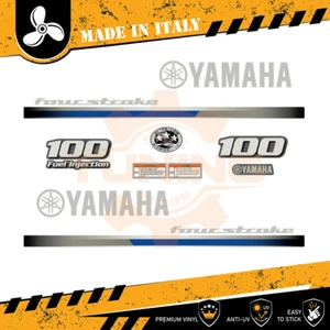 Décalcomanies adhésif Moteur hors-bord Yamaha 100 Ch - Four Stroke - Photo 1/5