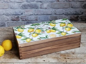 Caja de Té Madera con 8 compartimentos. Decoración De Hogar Rustico. - Imagen 1 de 9