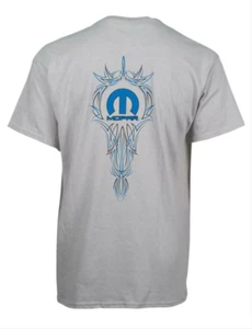 Mopar Pinstripe Mens GrayT shirt - Picture 1 of 7
