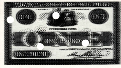 Northern Ireland 1 Pound 1926 Error UNC Provincial Bank Proof Note P-UNL - Image 1 of 2