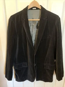 CALVIN KLEIN Blazer Jacket Mens XL 2 Button Black 100 Cotton RN# 36543 - Picture 1 of 9