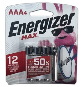 ENERGIZER Max AAA Batteries Long Lasting New Alkaline Battery On Sale USA 1-Pack - Picture 1 of 2