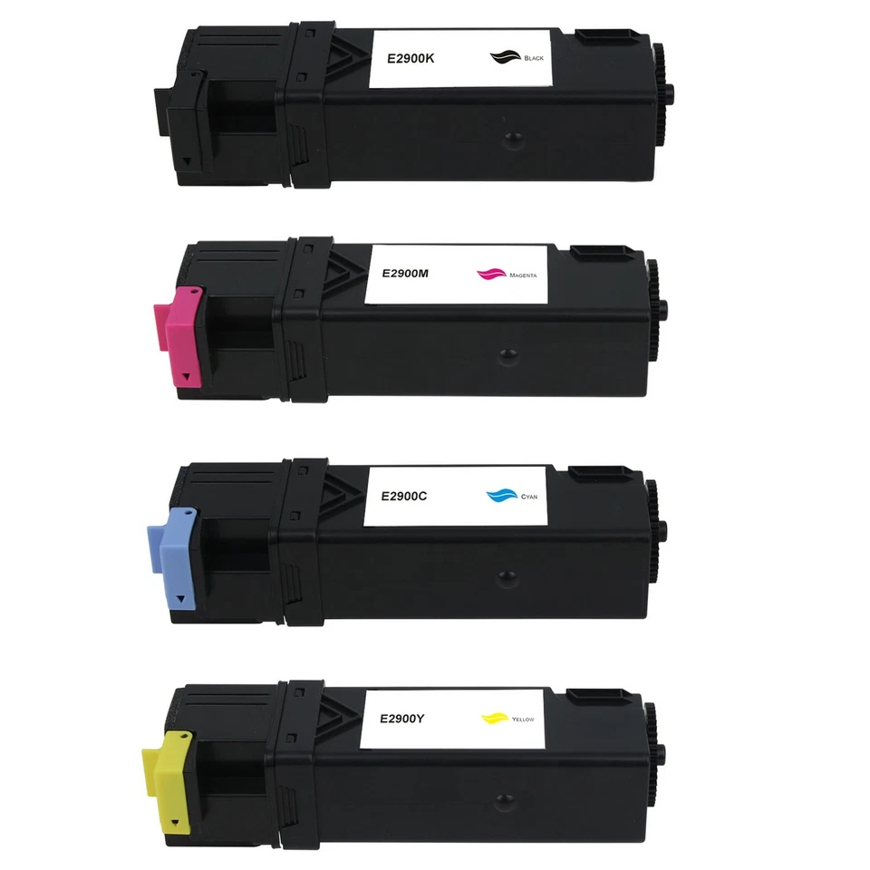 4 COLOURS COMPATIBLE LASER TONER CARTRIDGES FOR EPSON  ACULASER C2900  CX29 - Image 1 of 1