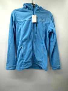 Snonook Jacket Girl's XL Blue Fleece Lined Logo Zipper Pockets Full Zip Hooded - Picture 1 of 7