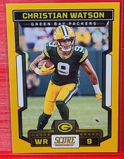 Christian Watson 2023 Score Gold #165 Packers-ZN65