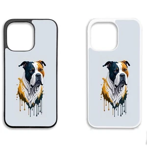 Printed Silicone Clip On Mobile Phone Case Cover Gift Original Bulldog Pet - Picture 1 of 9