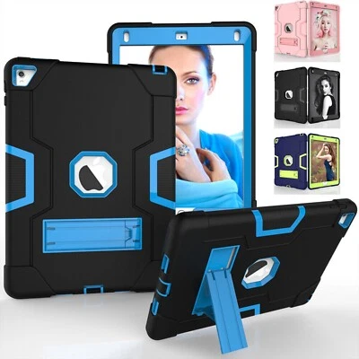 Shockproof Rugged Stand Case Cover for iPad 5/ 6th 7th 8th 9th 10th 11th Gen A16 - Image 1 of 4