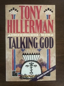 Talking God (1989) Tony Hillerman ADVANCE READING COPY Navajo Nation Police - Imagen 1 de 4