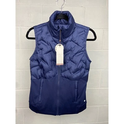 NWT Calia Cold Dash Run Vest Puffer Insulated Reflective Athletic XS Blue - Image 1 of 4
