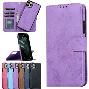 Leather Magnetic Flip Case for iPhone 16 Plus 15 14 1312 11 Pro Max Xr X 8 7 6s - Picture 1 of 16