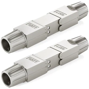 Verbinder Cat7 Netzwerk Kupplung LSA RJ-45 werkzeuglos AWG/23 Verlegekabel 2Stk. - Afbeelding 1 van 11
