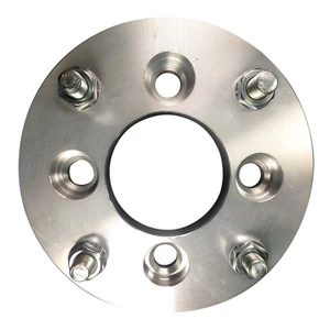 4x100 to 4x130 US Wheel Adapters 19mm Thick 12x1.5 Stud Billet Spacers x 4 Rims - Picture 1 of 5