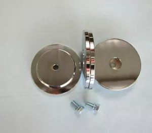 Tazas poco profundas Lowrider Hydraulics y donas de 5/16" de espesor cromo y pernos, paquete de 2 - Imagen 1 de 10