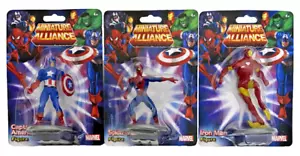 Marvel Miniature Alliance CAPTAIN AMERICA SPIDERMAN IRON MAN Figuren Cake Topper - Bild 1 von 1
