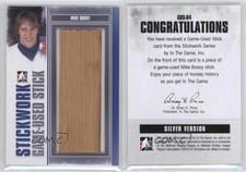 2013-14 ITG Stickwork Game-Used Stick Silver Mike Bossy #GUS-64 HOF