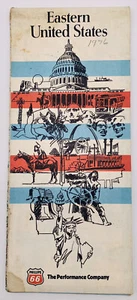 Mapa de ruta vintage Petroliana Phillips 66 Eastern EE. UU. C. 1976 - Imagen 1 de 2