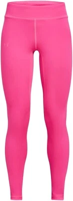 Under Armour Girls UA Motion Leggings 1366119 - Electro Pink Jet Grey Sz L or XL - Image 1 of 2