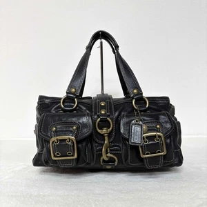 Coach Flap Legacy Satchel Bag Black Leather Vintage 65th Anniversary Purse - Picture 1 of 10