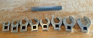 Mac Tools 8 pc SAE 3/8" Drive Flare Nut Crowfoot Set 3/8-13/16 - Bild 1 von 8