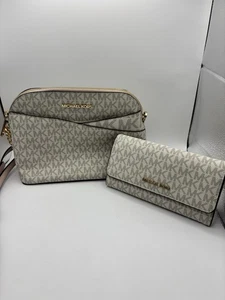 Borsa a tracolla Michael Kors Lady borsetta messenger borsetta tracolla set con portafoglio - Foto 1 di 20