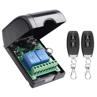 Funk Relais System 433MHz - 12V 24V Mit Fernbedienung Empfänger - Bild 1 von 4