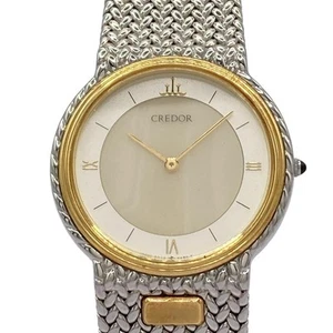 Auth SEIKO CREDOR 5A74-0240/5A70-0270 1*****/9***** Silver Men's Wrist Watch - Picture 1 of 10
