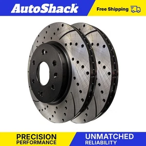 Front Coated Disc Brake Rotors Set for Chevy Silverado 1500 GMC Yukon 5.3L - Picture 1 of 7