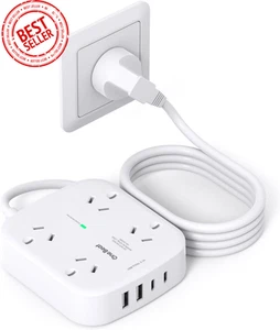 One Beat Power Board – 4 AC & 4 USB (2 USB-C) w/ 1.5M Cord AU Plug - Picture 1 of 8
