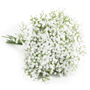 6Pcs Baby's Breath Artificial Flowers Real Touch Faux Gypsophila Bouquet DIY ... - Bild 1 von 7
