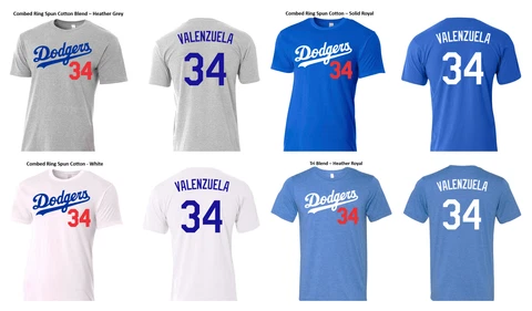 #34 - Fernando Valenzuela Dodgers Legendary Pitcher Soft Slim Fit T-Shirts Cover