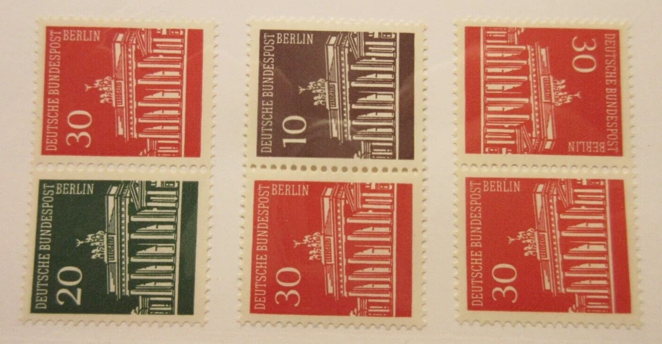 BERLIN Zusammendrucke Michel: W44, W45, K6, MNH, Lot24, Cat €4.20 - Image 1 of 1