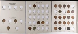 1859-1909 Indian Head Cents in H.E. Harris & Co. Folder Lot of 28 1c See Photos - Picture 1 of 11