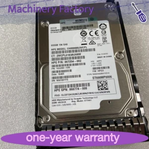 870757-B21 HP 600GB SAS 12G ENTERPRISE 15K SFF SC DS HDD 870794-001 - Imagen 1 de 6
