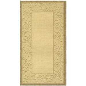 SAFAVIEH Outdoor CY2666-3001 Courtyard Natural / Brown Rug - Picture 1 of 20