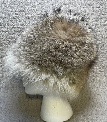 Vintage Raccoon Fur Bucket Hat OS S M Lined - Image 1 of 4