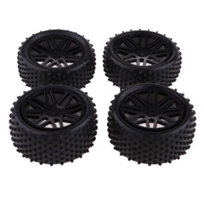 Set/4Pcs 1/10 Wheels Tires For RC Racing Car HSP HPI Axial - Image 1 of 4