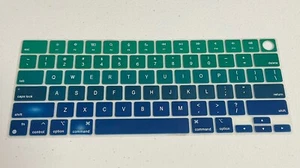 Blue and Green Ombre Keyboard Cover Skin for MacBook Pro 16" A2485 - Picture 1 of 1