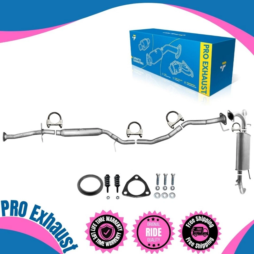 Rear Resonator + Exhaust Pipe + Muffler For 2007 - 2012 Acura RDX 2.3L Fast Ship - Image 1 of 4