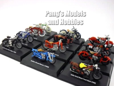 Indian Motorcycle Set of 12 different Motorcycles 1/32 Scale Diecast Models - Image 1 of 4