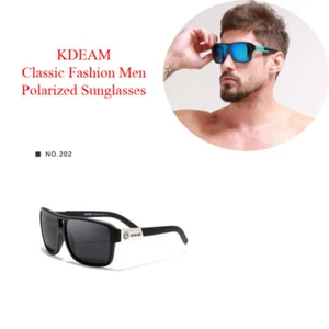 Gafas de sol polarizadas KDEAM Sport KD520-202 UV400 antirreflejo conducción moda hombre - Imagen 1 de 9