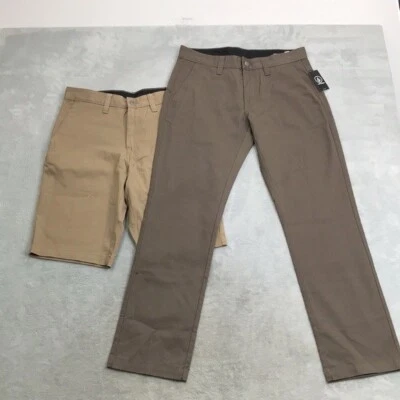 Volcom Men's Pants & Shorts Bundle Size 29 Brown and Tan New - Image 1 of 4