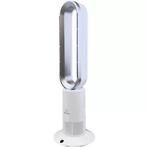 DBL MAX PRO XL Bladeless Tower Fan (Heater & Cooler) White & Silver - Picture 1 of 11