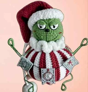 Green Villain Amigurumi Crochet Pattern PDF, Easy DIY Christmas Pattern - Picture 1 of 7