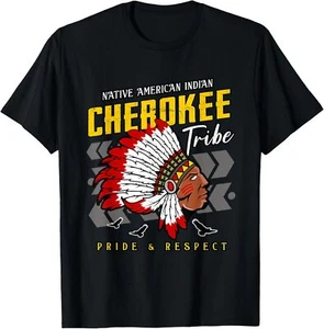 Nueva Camiseta Limitada Tribu Cherokee Indio Nativo Americano Orgullo y Respeto - Imagen 1 de 5
