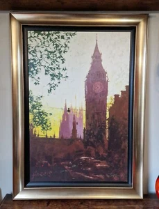 Rolf Harris Ltd Edition Signed Deluxe Canvas - Fading Light Parliament with COA - Picture 1 of 7