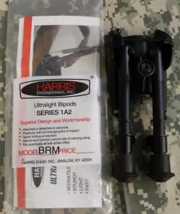 Harris BRM1A2 6-9" Bipode fisso rigido soggetto a imbracatura montaggio girevole BRM 1A2 NUOVO! - Foto 1 di 2